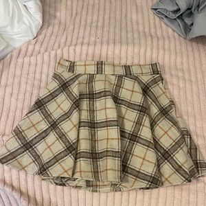 Vintage plaid school girl skirt